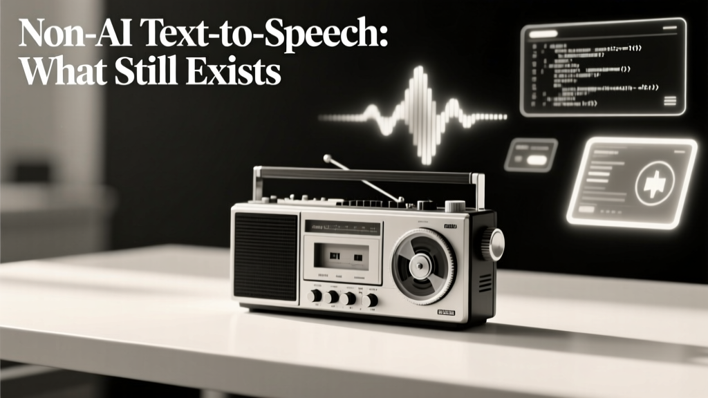 Non-AI Text-to-Speech Engines Still Thriving in 2024