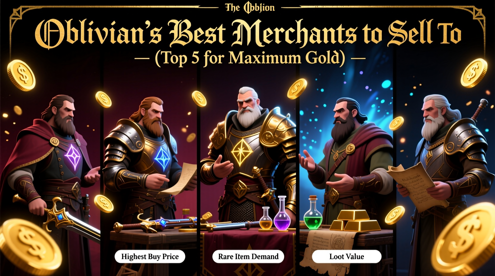oblivion best merchants to sell to