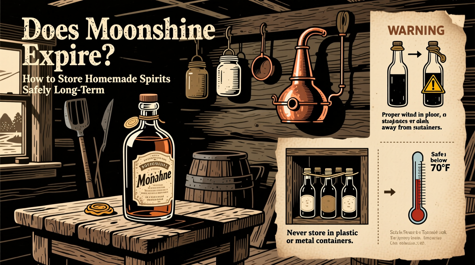 does moonshine expire how to store homemade spirits safely long-term