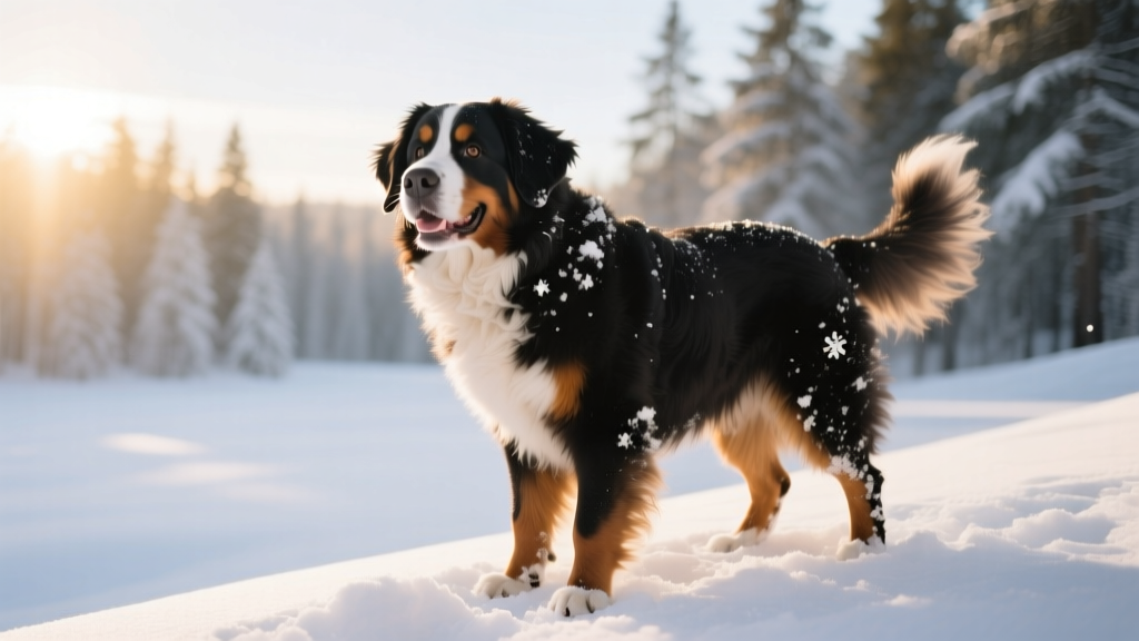 Watch This Berner Hilariously, Continuously Refuse To Come Inside From Her Snowy Paradise