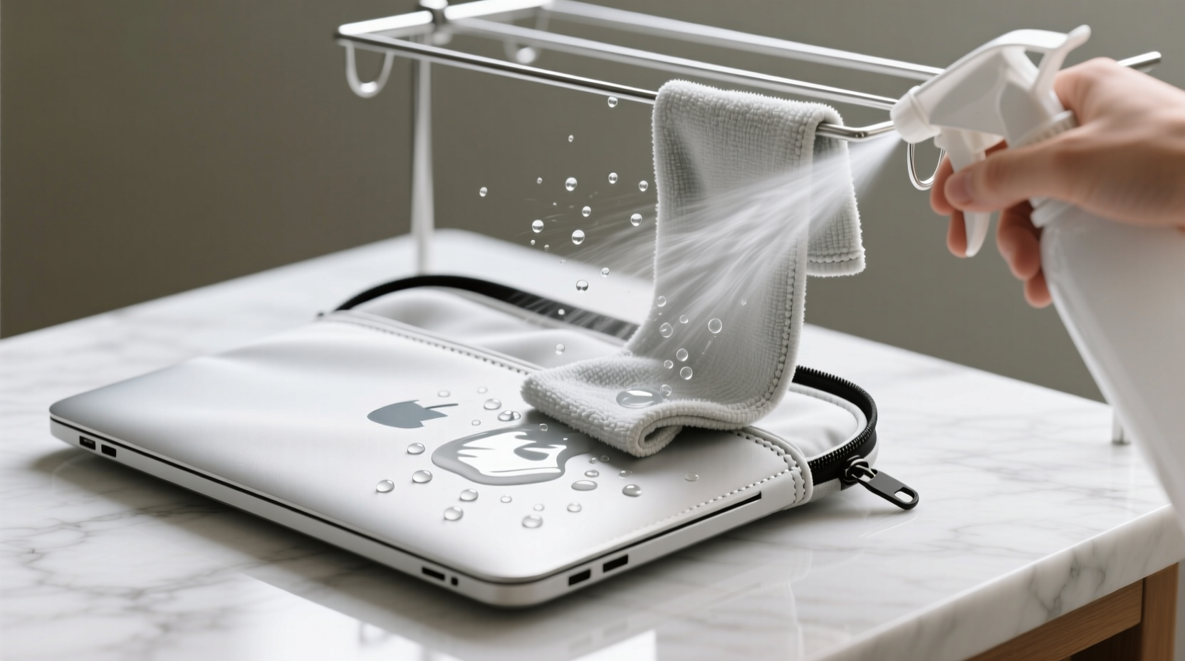 how to clean removable laptop sleeves safely