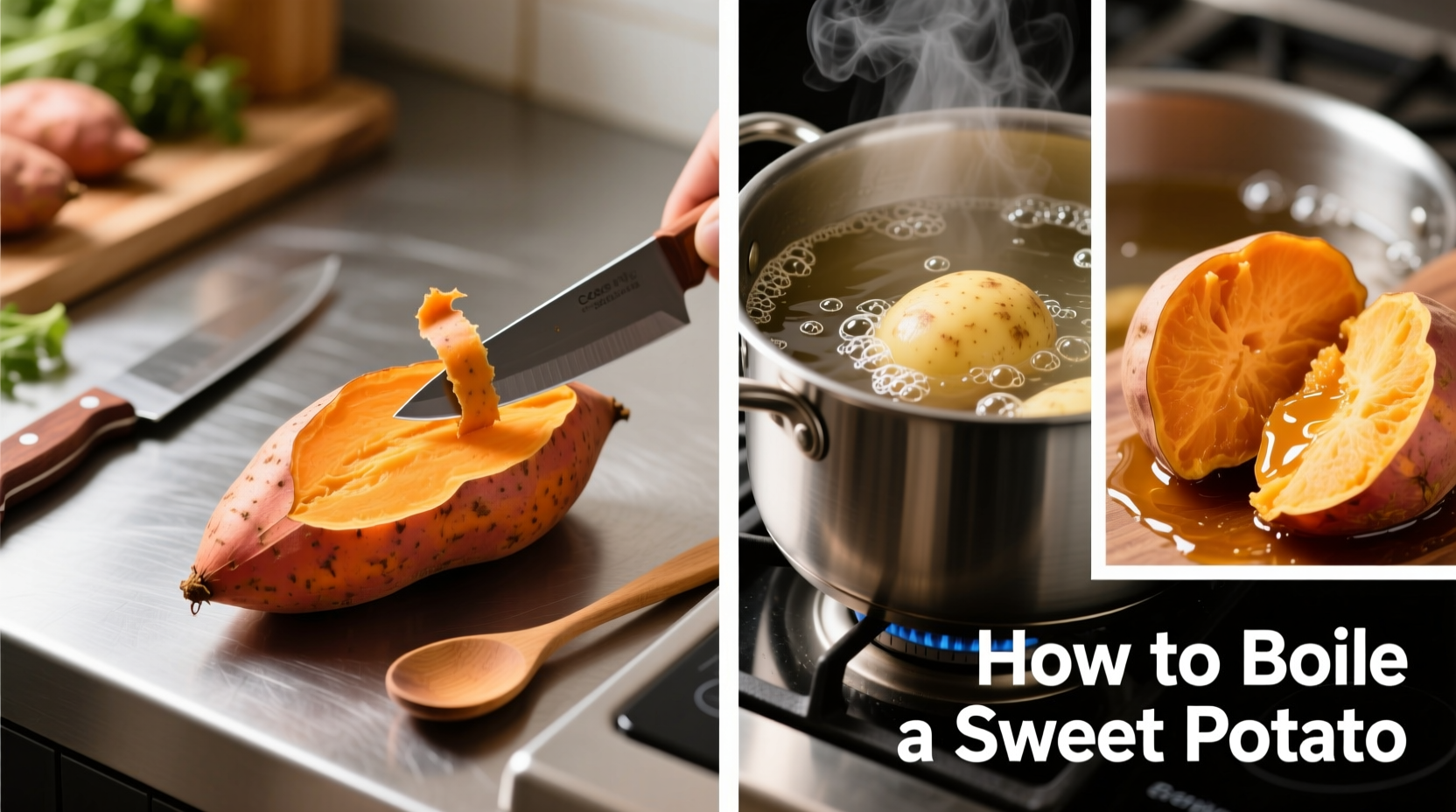Perfect Boiled Sweet Potatoes: Simple 3-Step Method