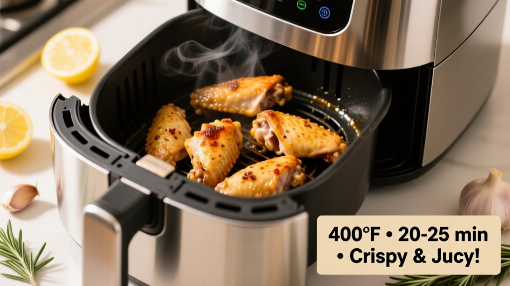 How Long Do Chicken Wings Cook at 400°F in an Air Fryer?