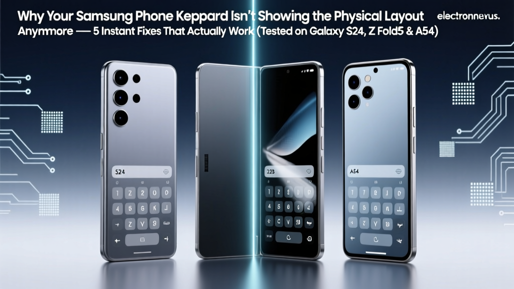 Why Your Samsung Phone Keypad Isn’t Showing the Physical Layout Anymore — 5 Instant Fixes That Actually Work (Tested on Galaxy S24, Z Fold5 & A54)