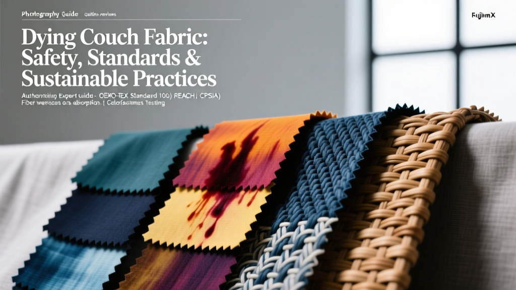 Dying Couch Fabric: Safety, Standards & Sustainable Practices