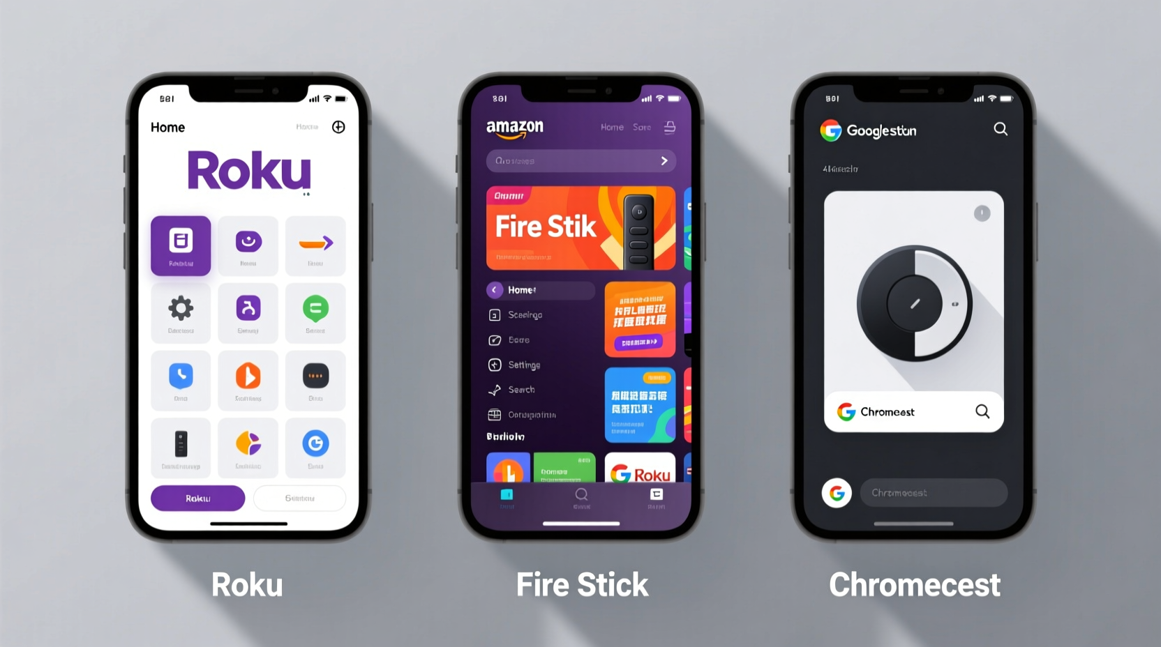 roku vs fire stick vs chromecast which interface is the least annoying to use