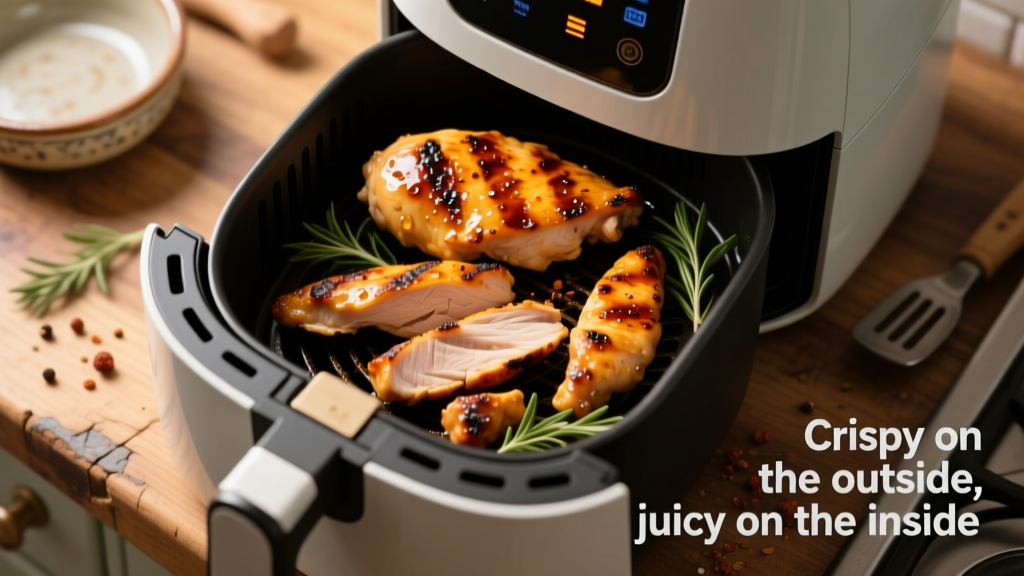 Crispy BBQ Chicken Breast Strips in Air Fryer