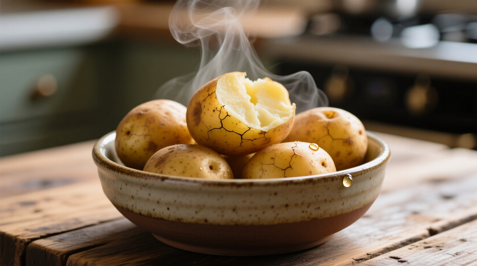 Perfectly cooked pressure cooker potatoes in bowl