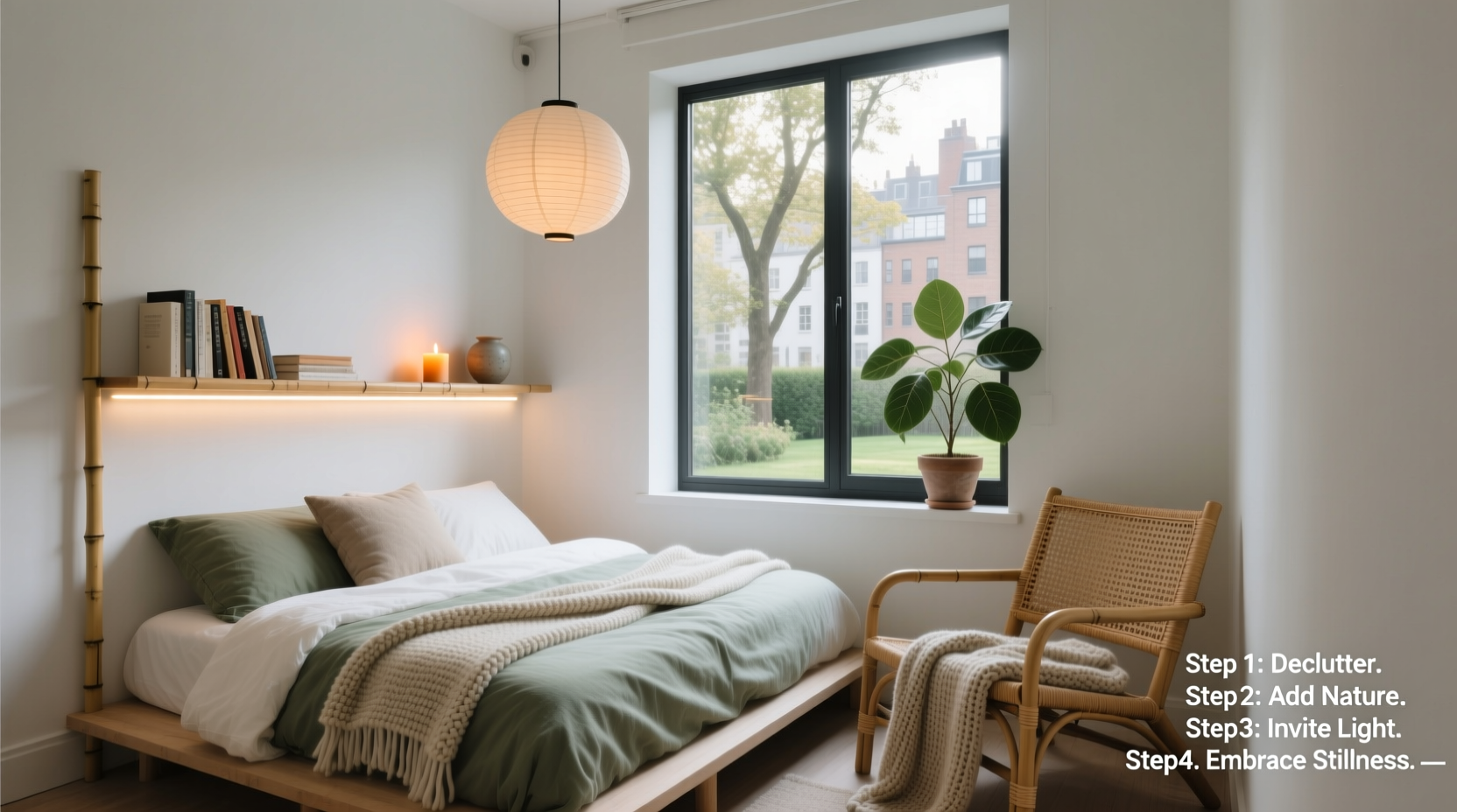 step by step guide to creating a calming corner in a tiny apartment