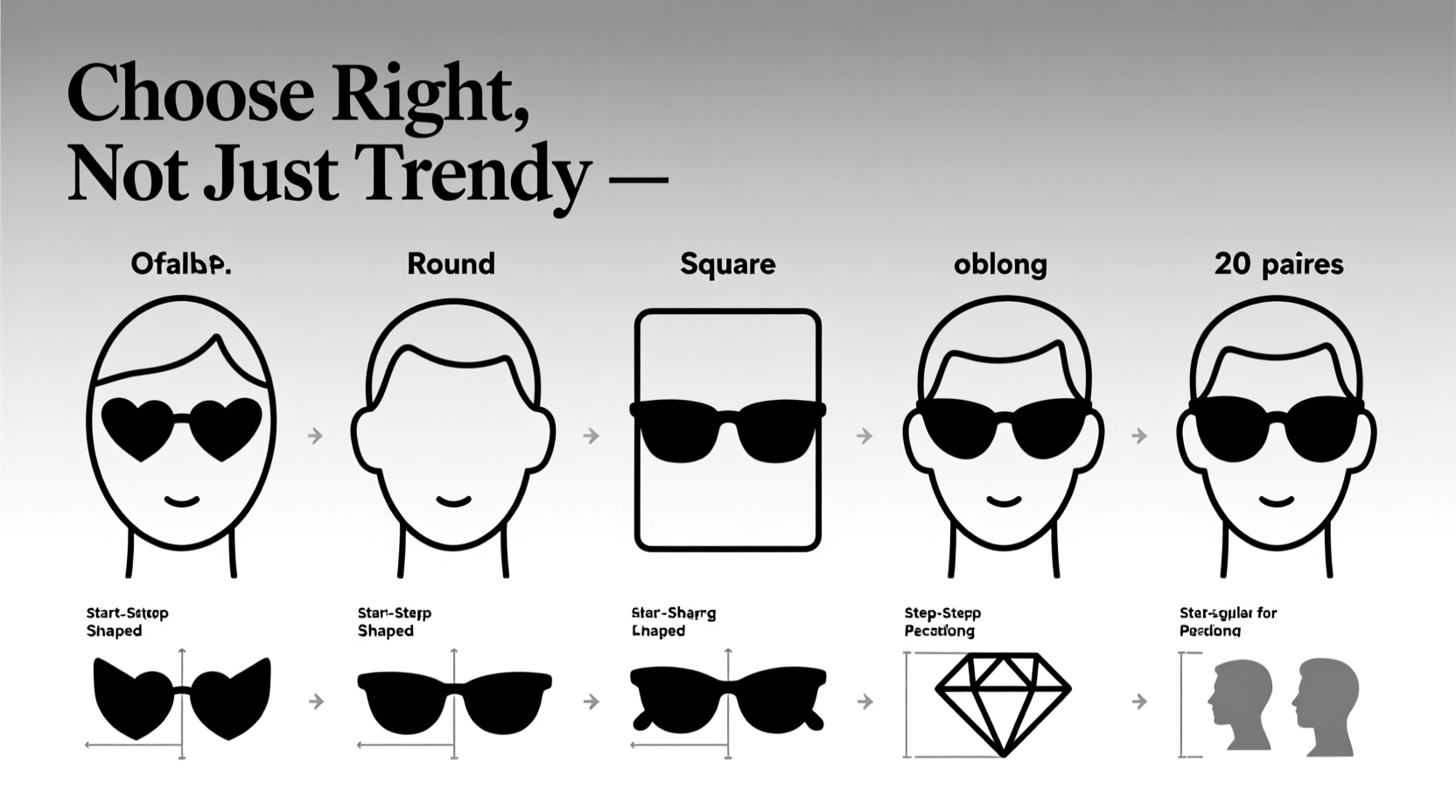 how to choose sunglasses that flatter your face shape without trying 20 pairs
