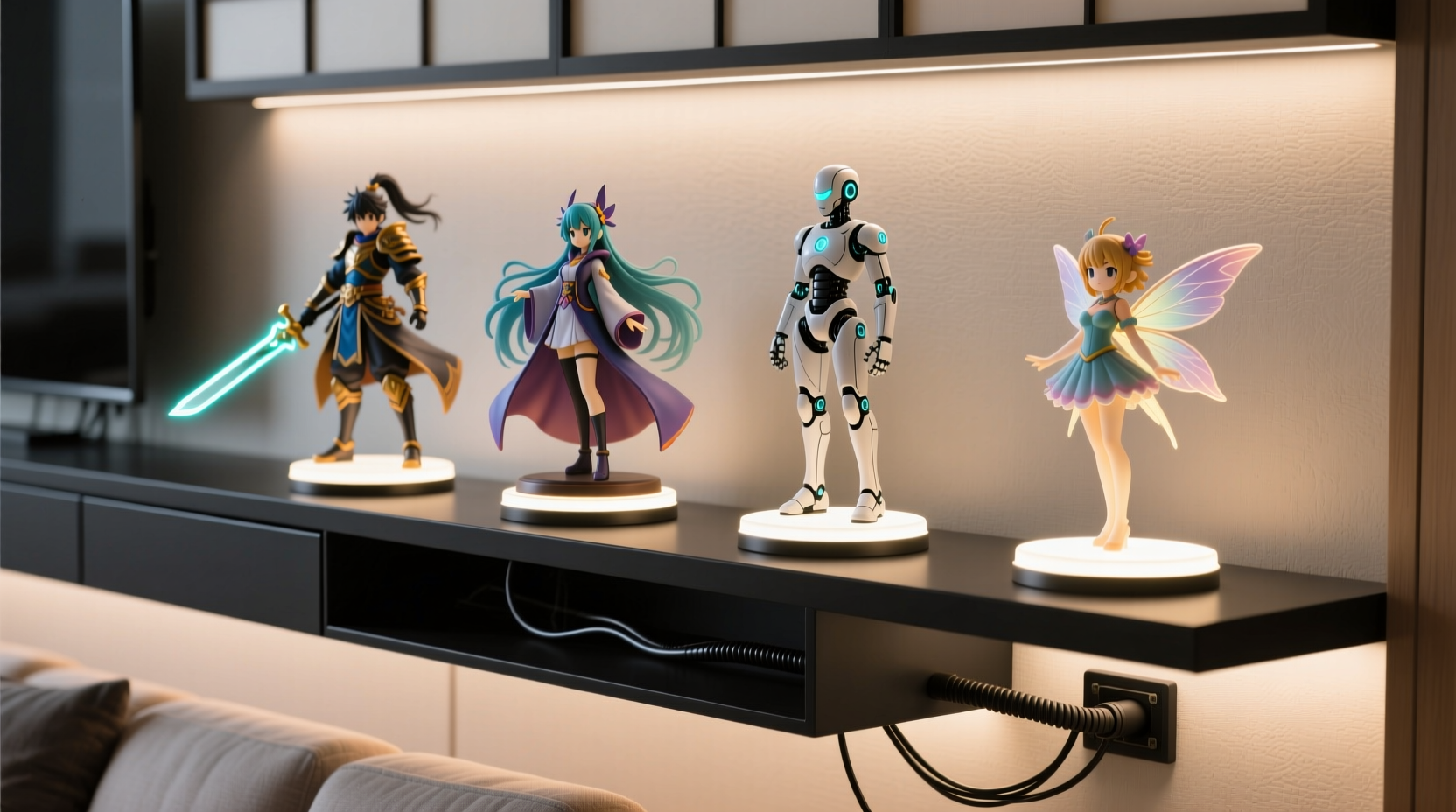 anime figurine closet organization tips