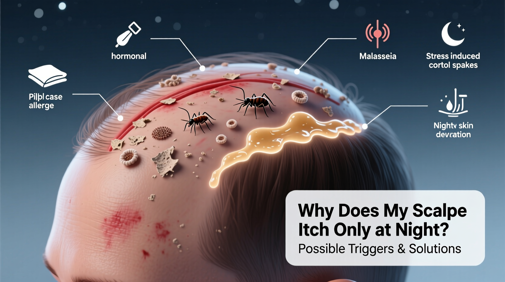 why does my scalp itch only at night possible triggers and solutions
