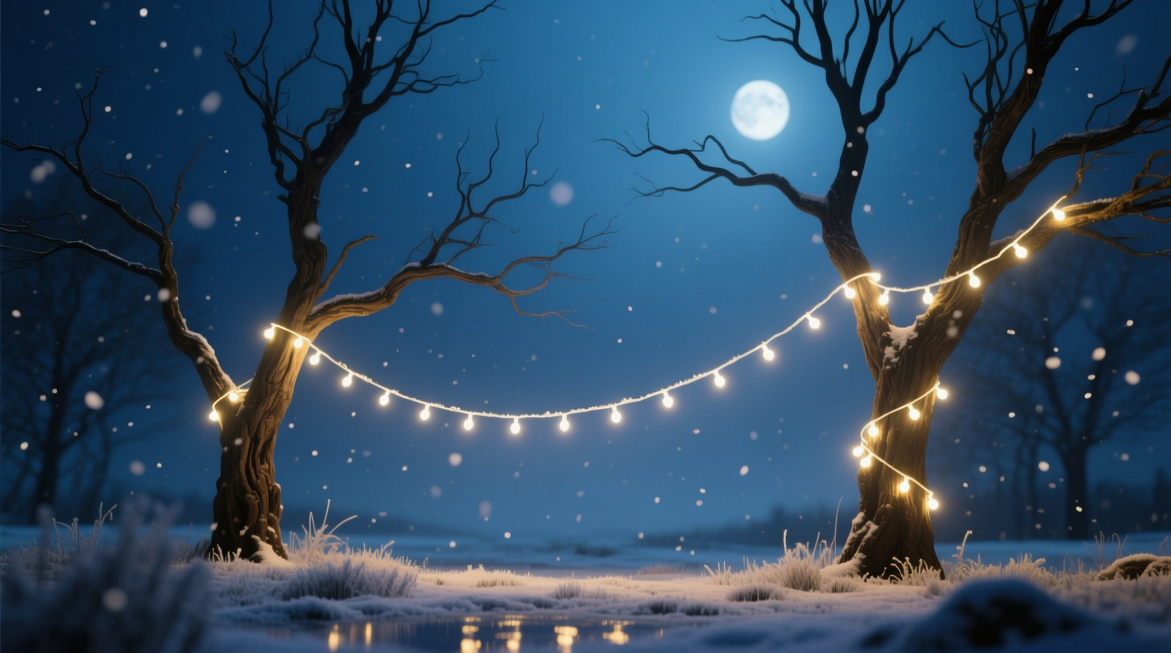 why do some people prefer bare trees with only lights