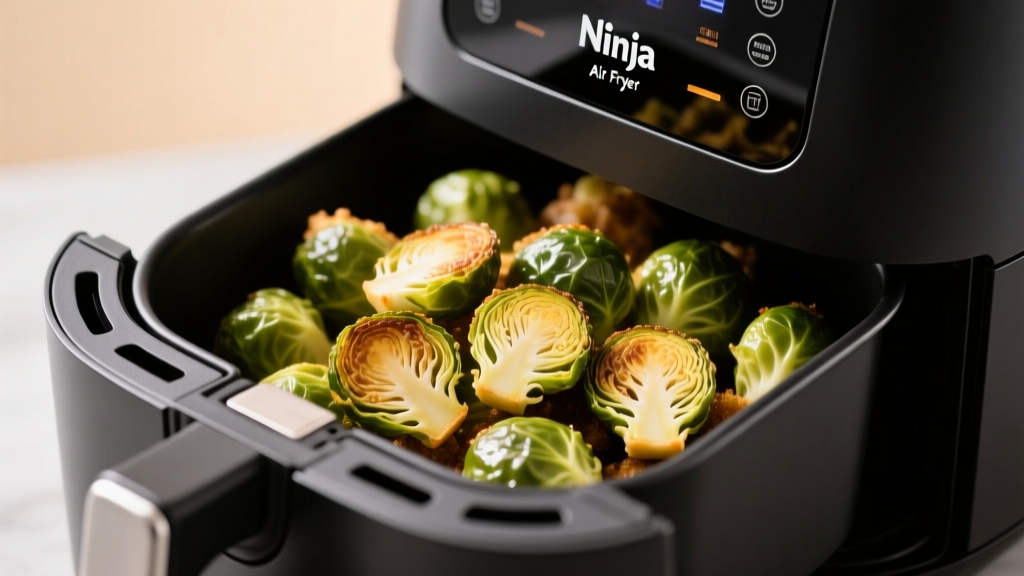 Perfect Crispy Brussels Sprouts in Ninja Foodi Air Fryer