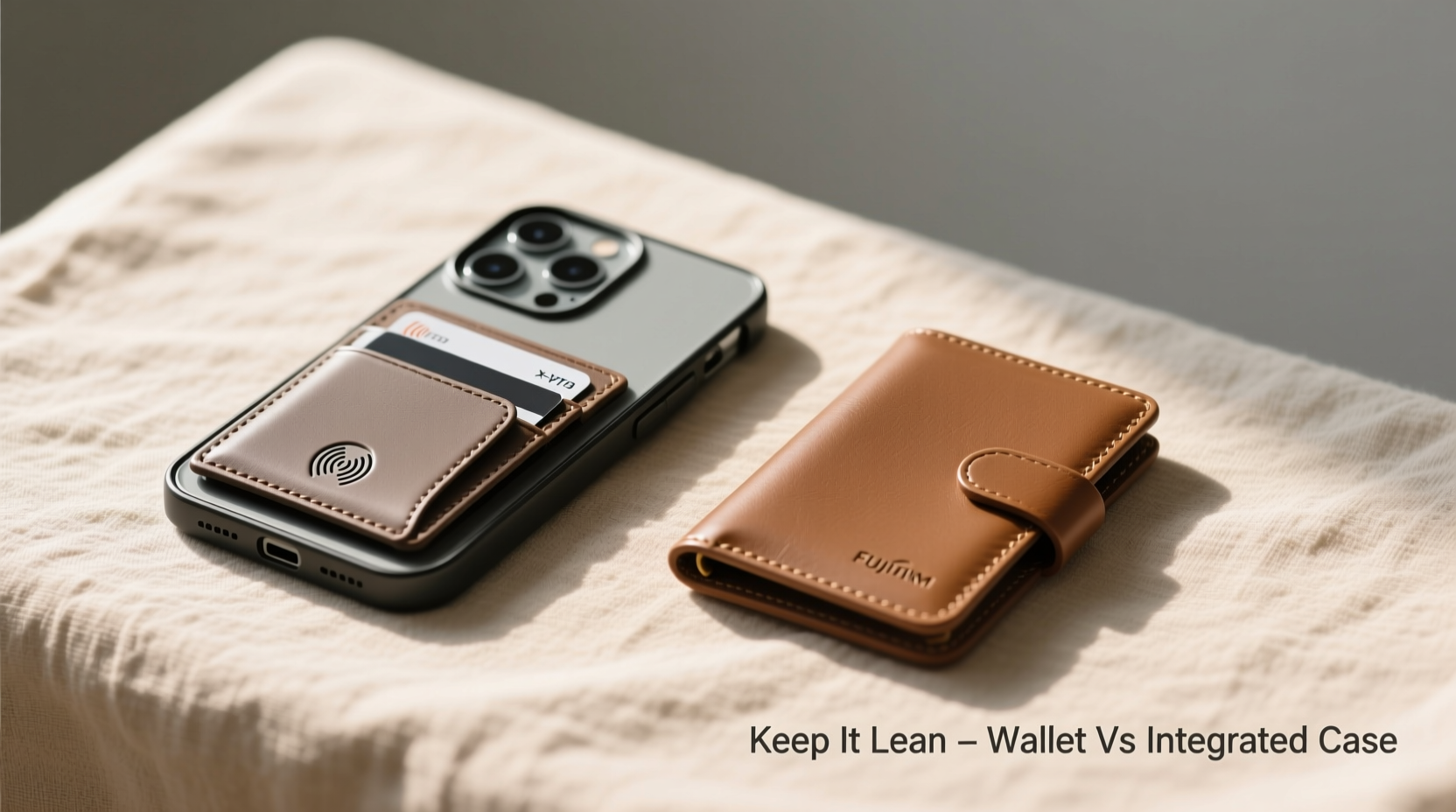 phone case with wallet vs separate wallet which keeps your pocket leaner