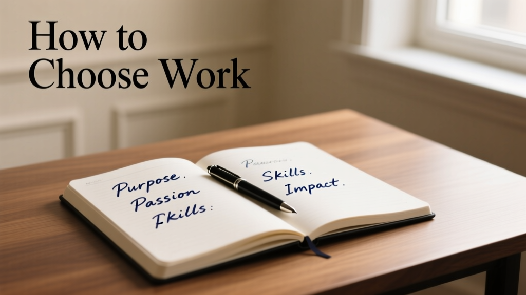 How to Choose Work: Evidence-Based Career Framework