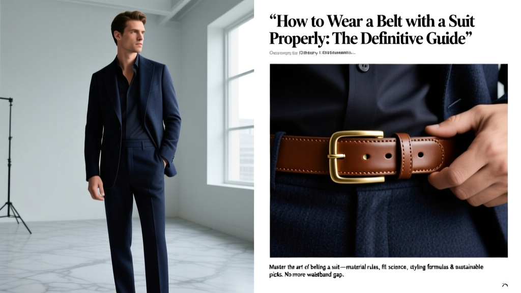 How to Wear a Belt with a Suit Properly: The Definitive Guide