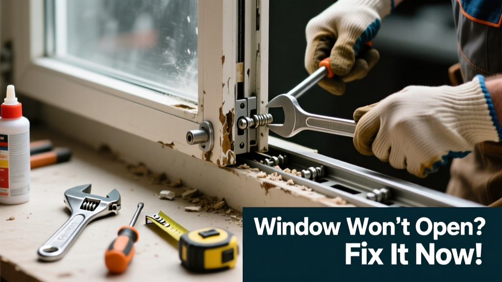 Window Won’t Open & Making Grinding Noise? Fix It
