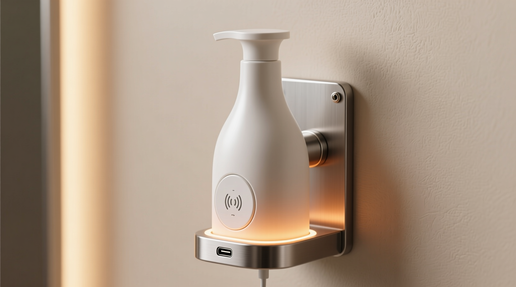 make an outlet mounted charge station from a shampoo bo