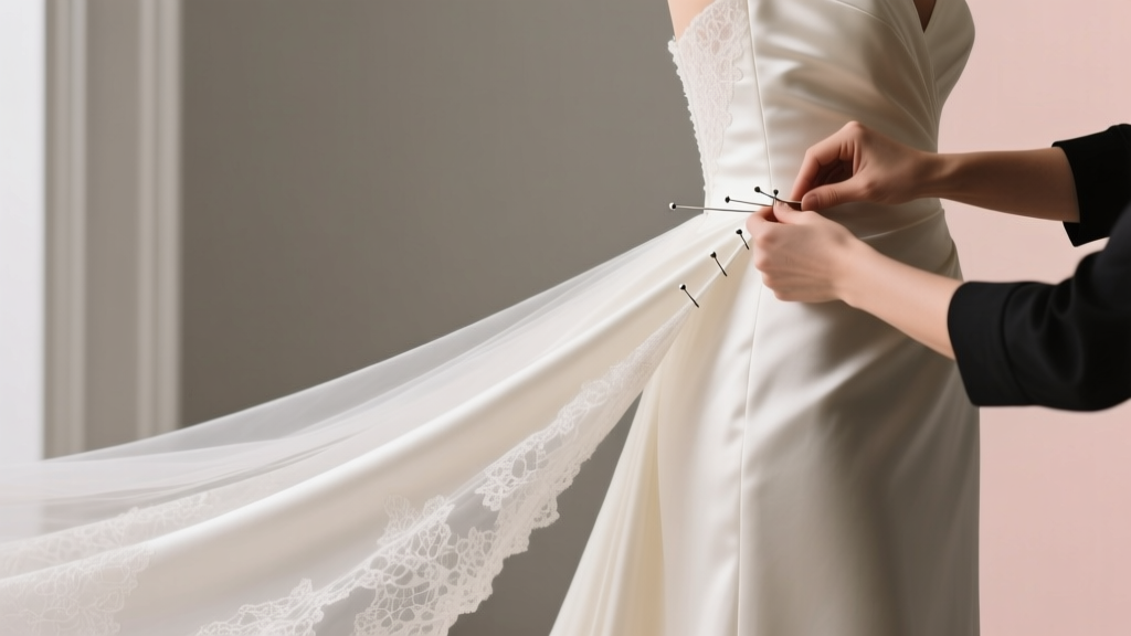 How to Pin a Wedding Dress Train Up (2026)