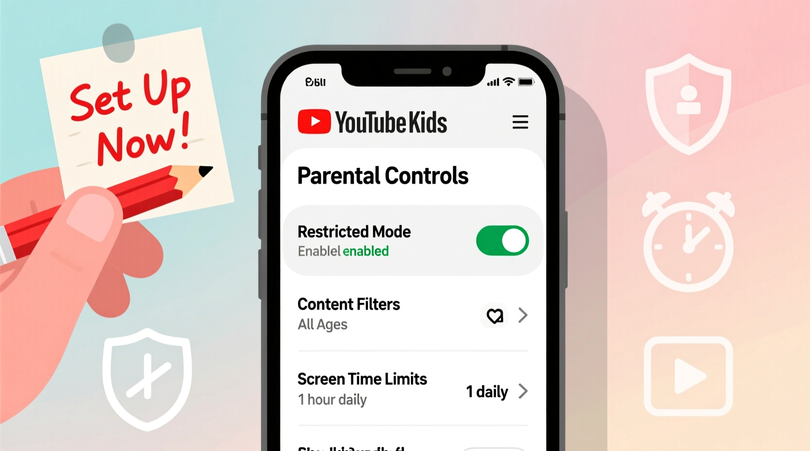 how to set up parental controls on youtube kids for maximum safety