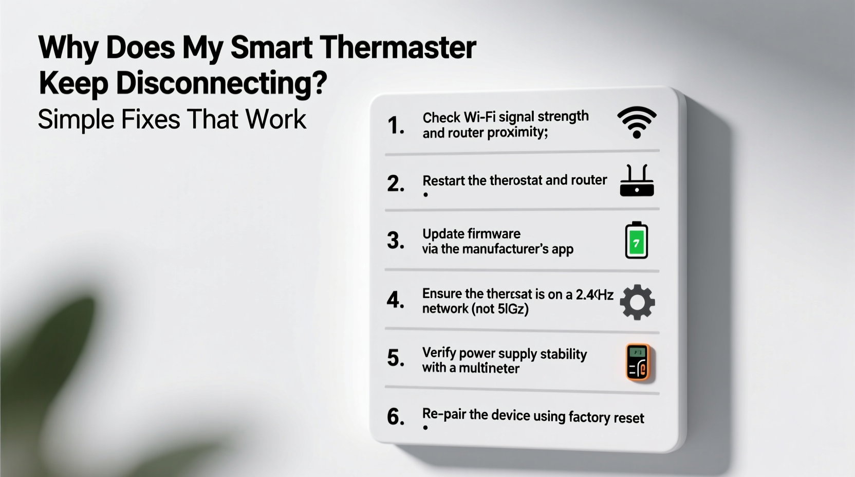 why does my smart thermostat keep disconnecting simple fixes that work