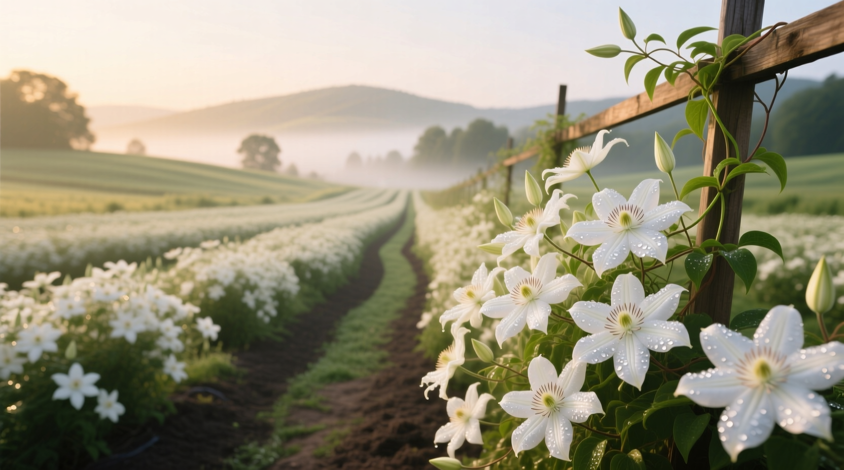 white flower farm clematis