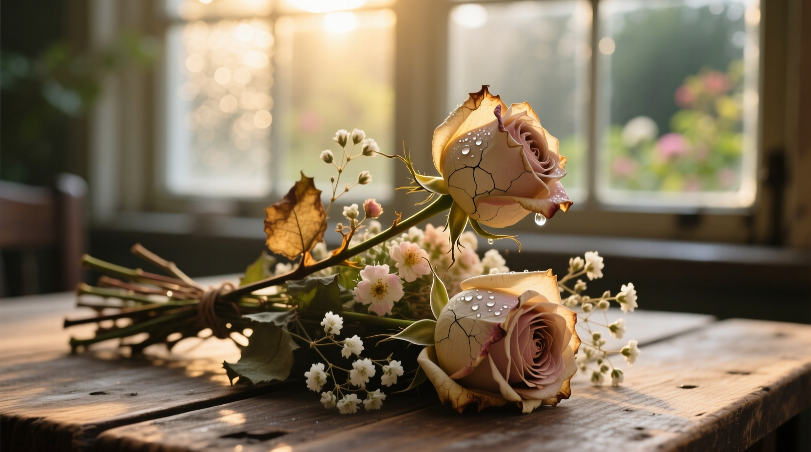 revive dying flower bouquet tips