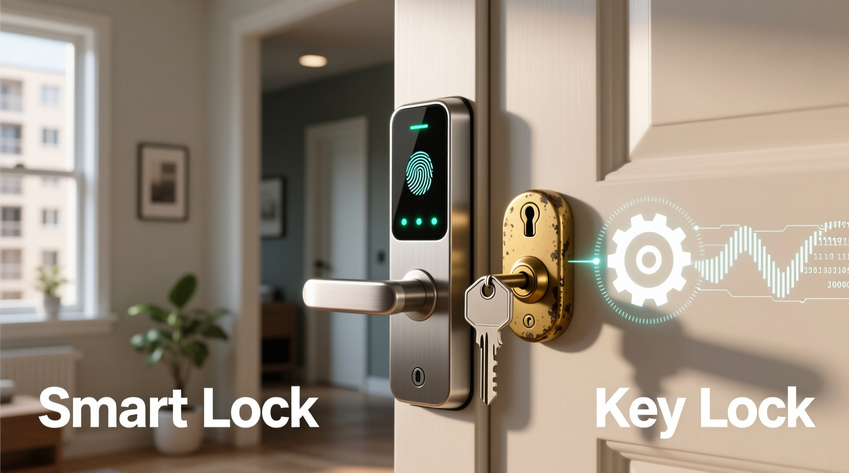 smart lock vs key lock which offers better security for apartments