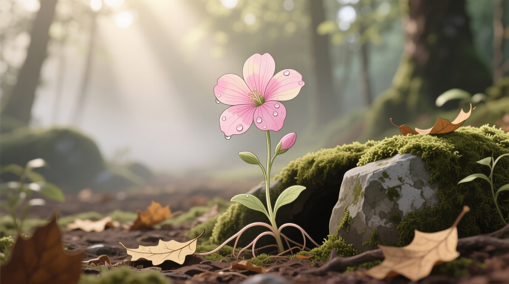 small pink flowered plant