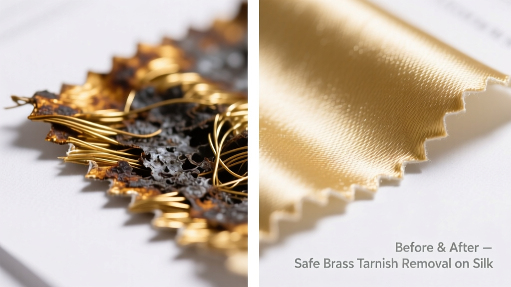 How to Remove Brass Tarnish from Silk Fabric Safely