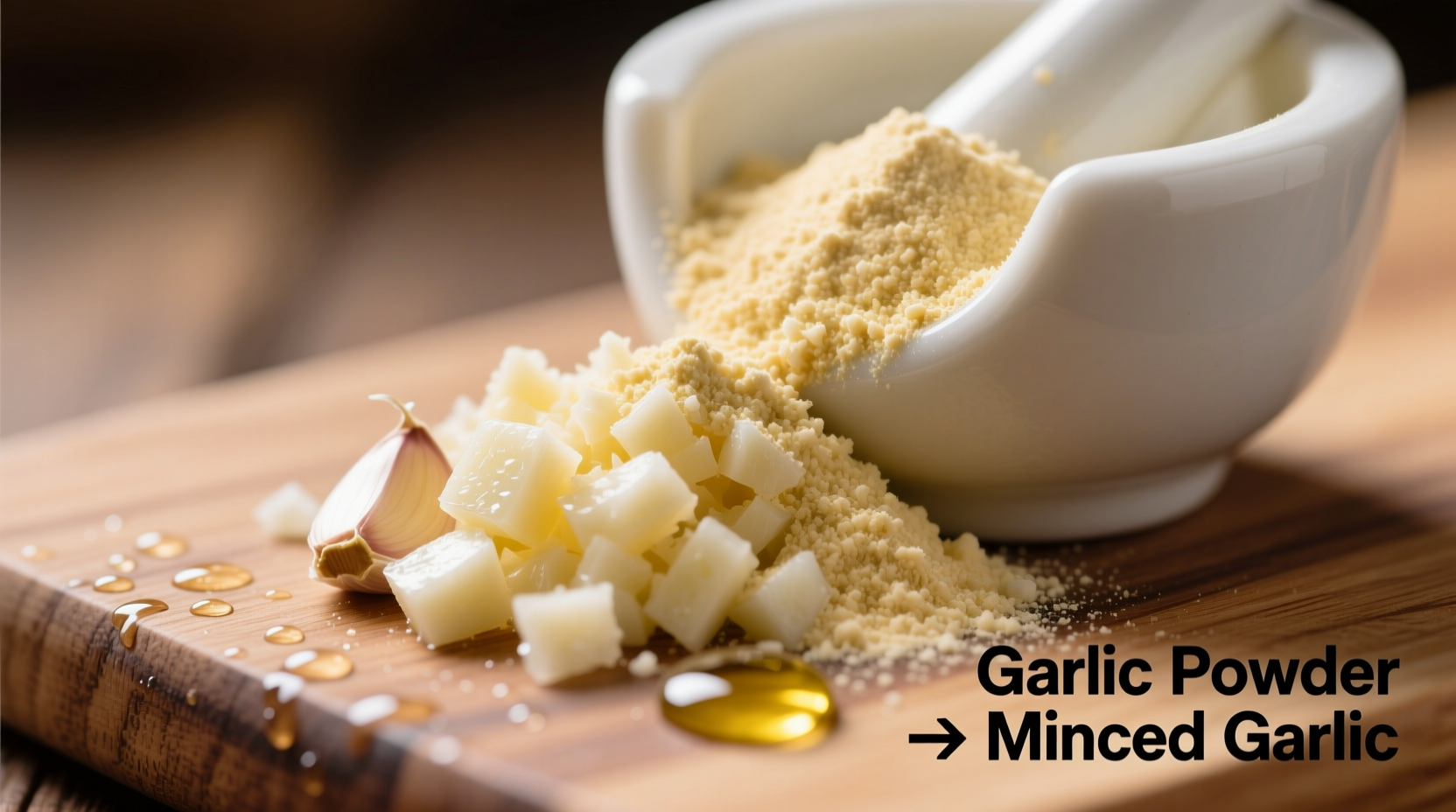 Garlic Powder to Minced Garlic: Exact Conversion Ratios & Tips