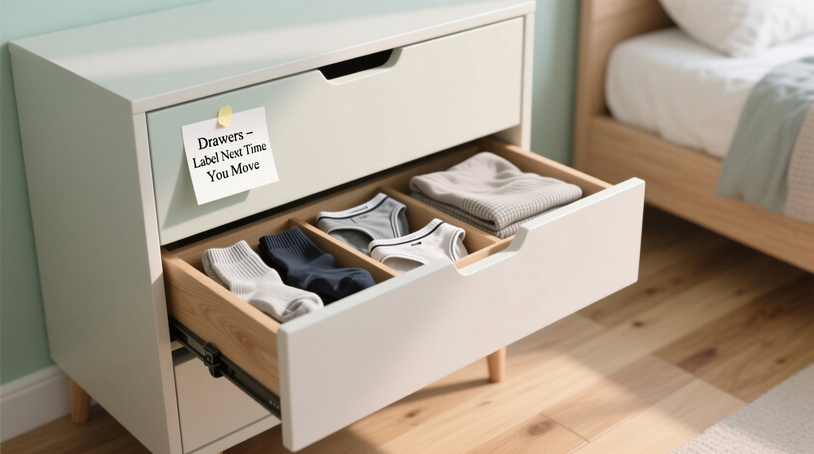 label your drawers next time you move
