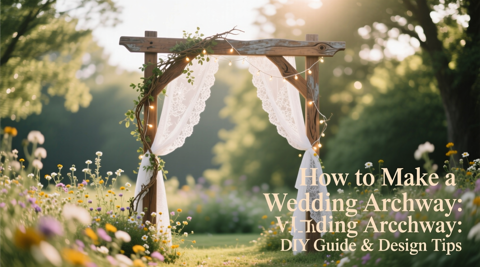 how to make an archway for a wedding