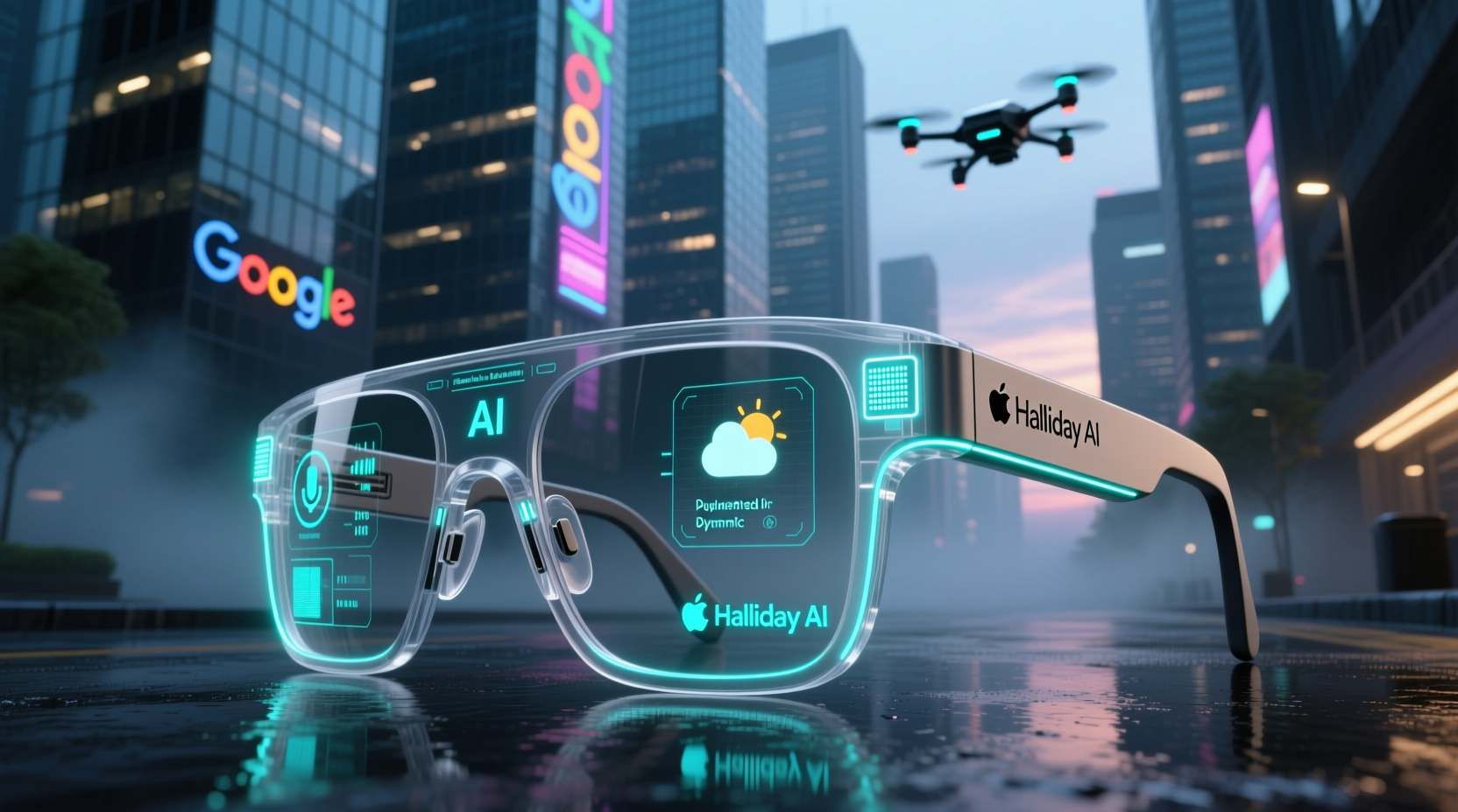 hallidays new ai glasses are what meta google and apple have been trying to build