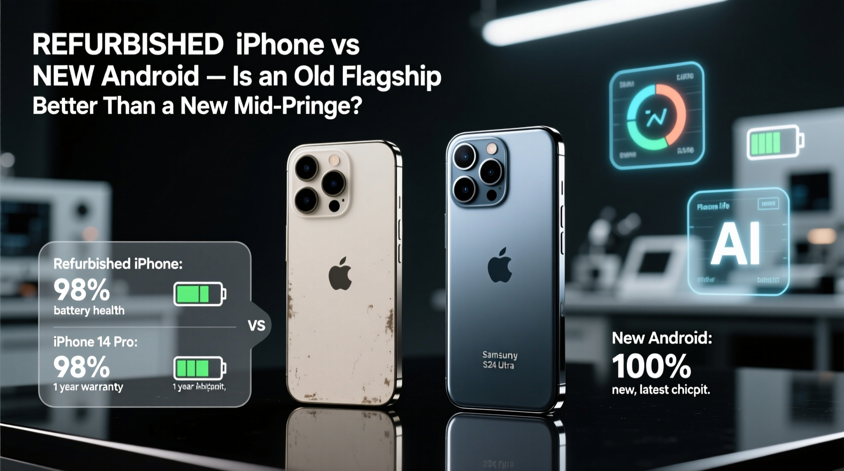 refurbished iphone vs new android is an old flagship better than a new mid range