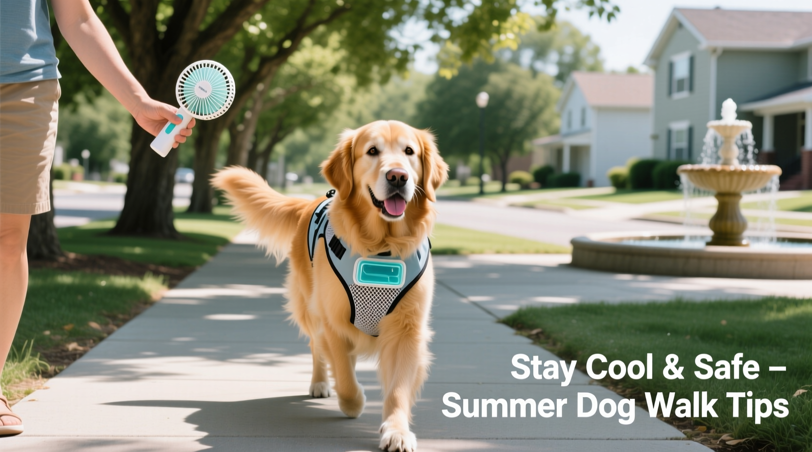 how to keep your dog cool during summer walks without expensive gear