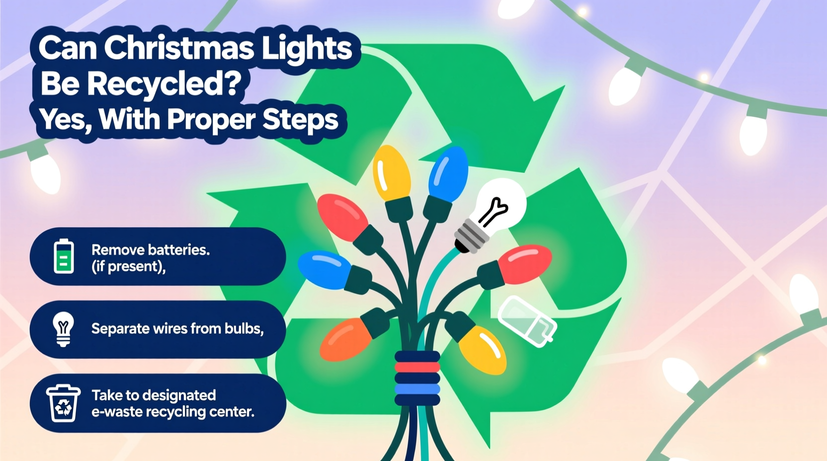 can christmas lights be recycled
