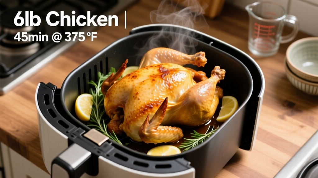 How Long to Cook a 6lb Chicken in Air Fryer (Safe & Crispy!)
