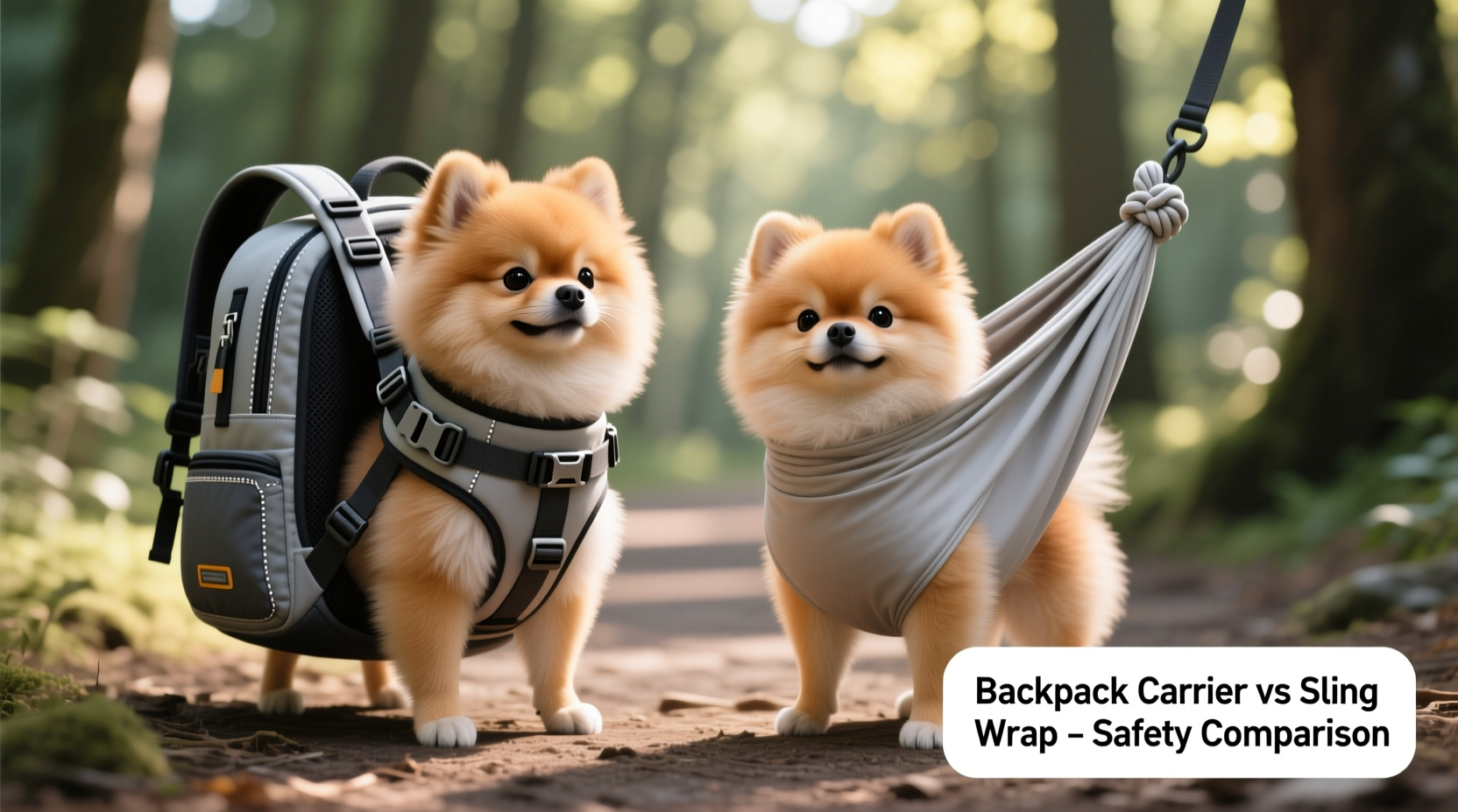 dog backpack carrier vs sling wrap which is safer for small breeds