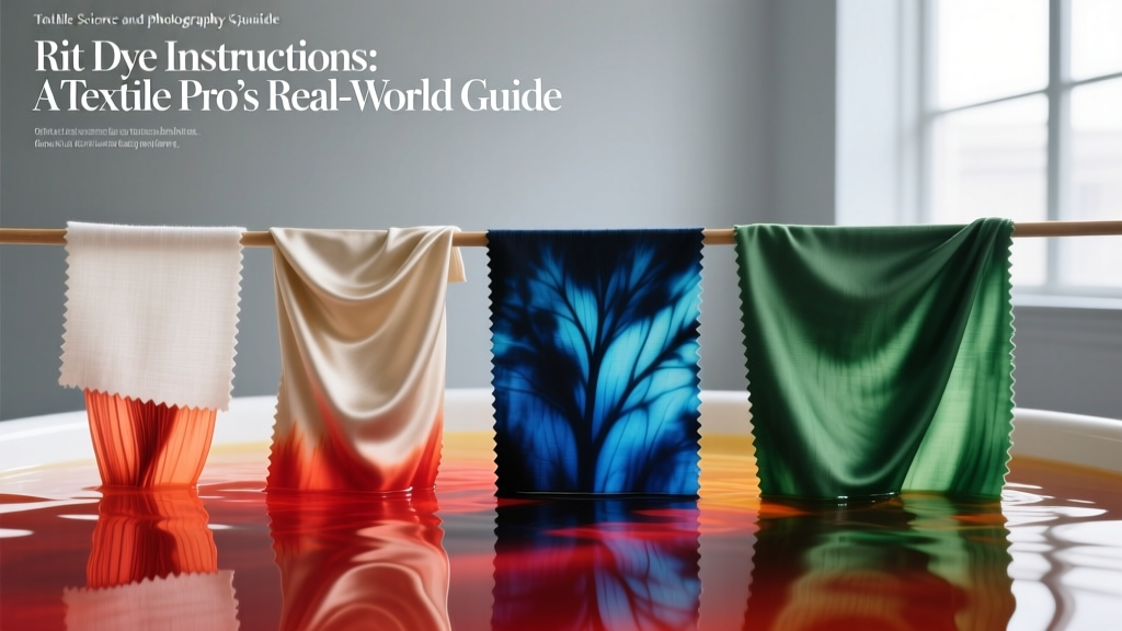 Rit Dye Instructions: A Textile Pro’s Real-World Guide