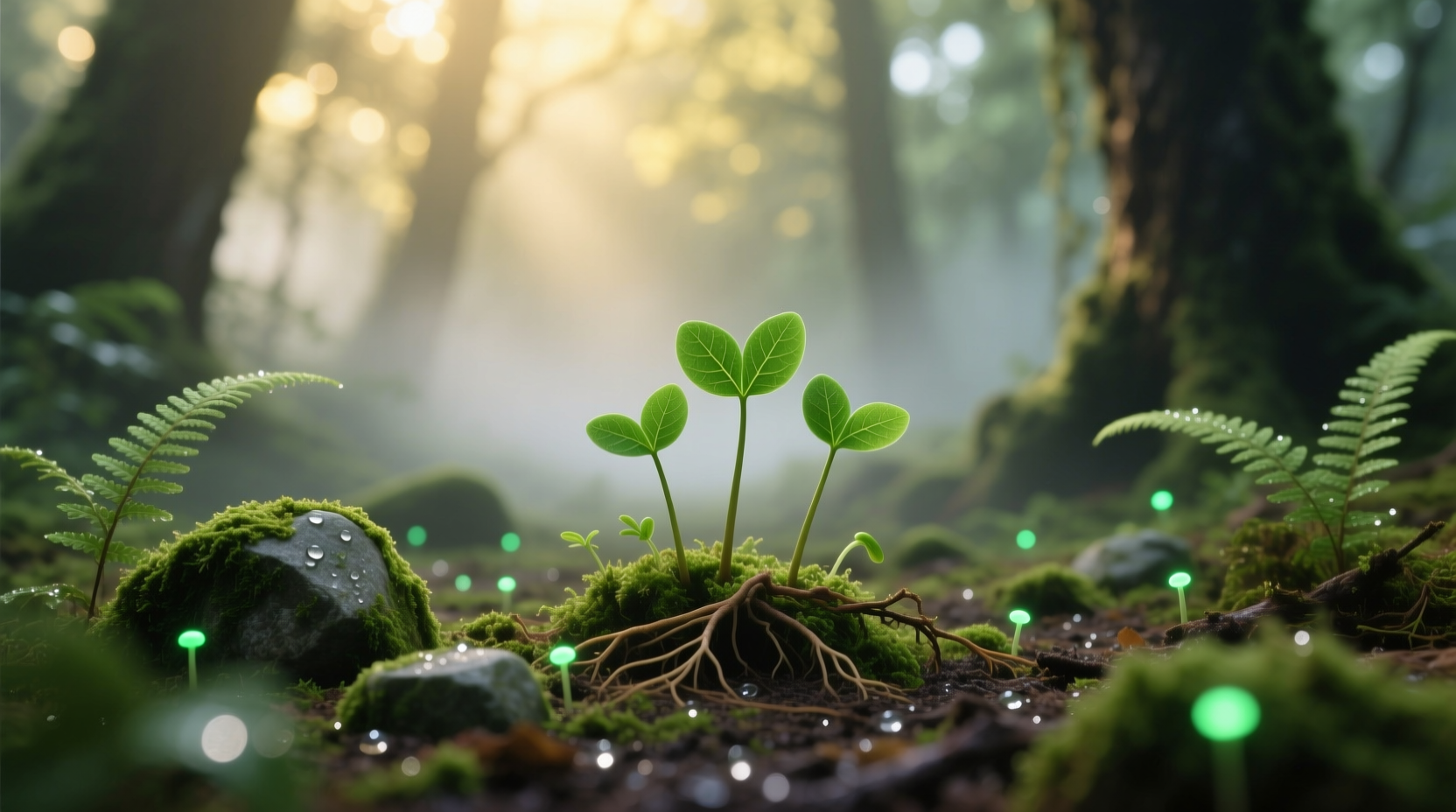 small green plants