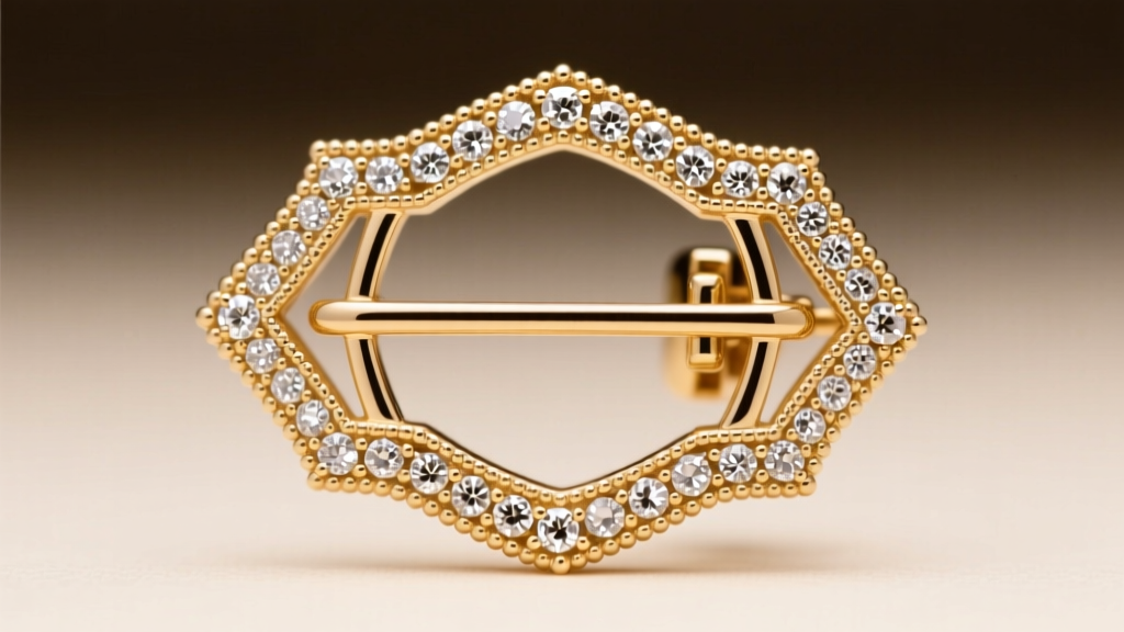 Macro shot of 14k white gold milgrain edging and pave diamond accents on a vintage 1920s art deco earring clasp mechanism