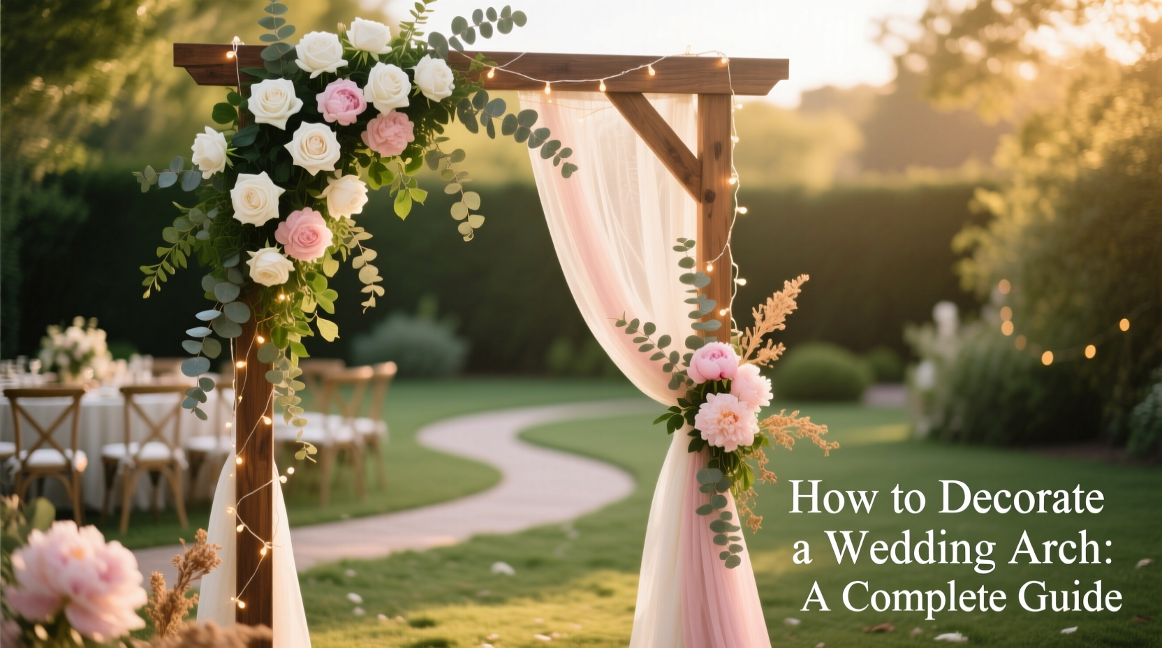 how to decorate a wedding arch