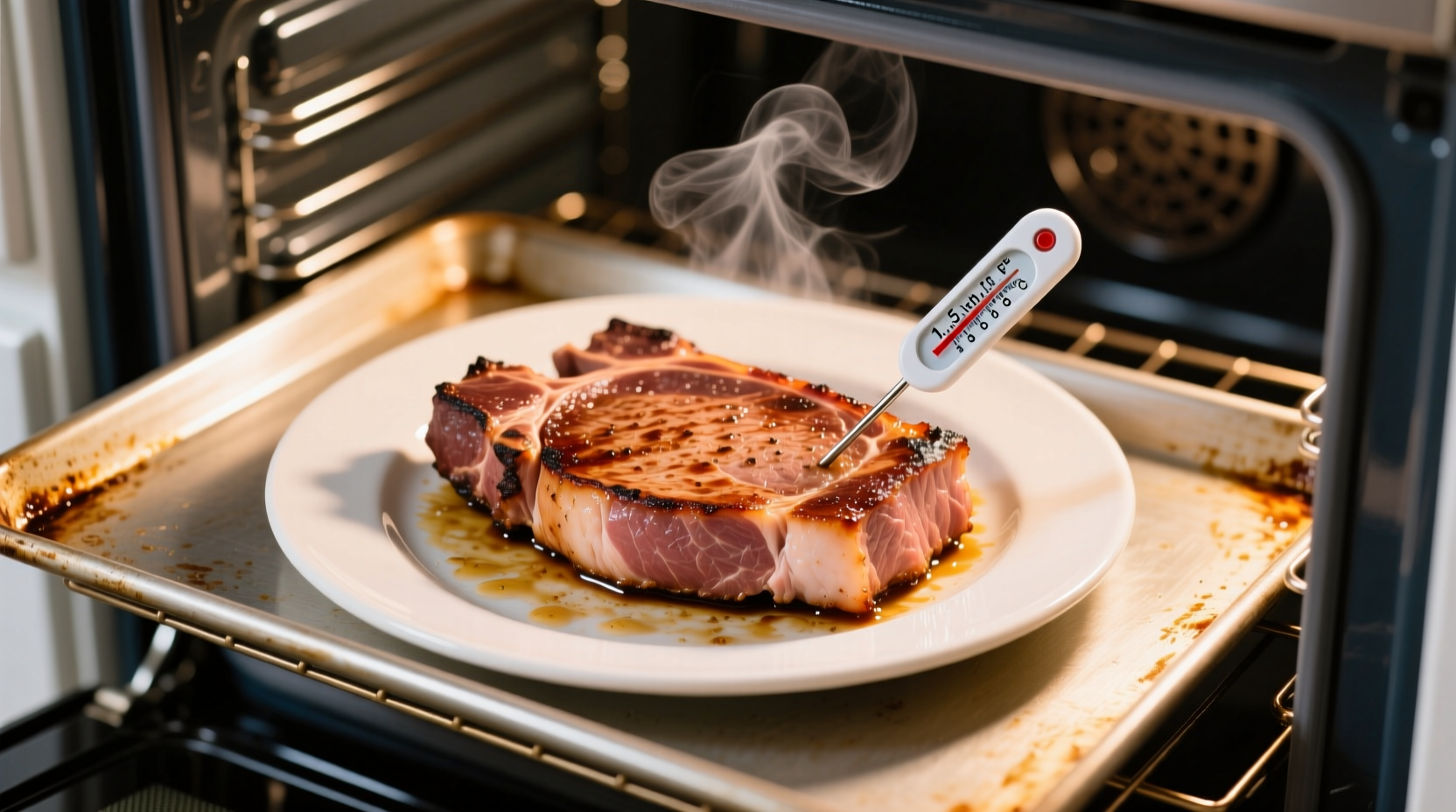 how long to cook a pork steak in oven