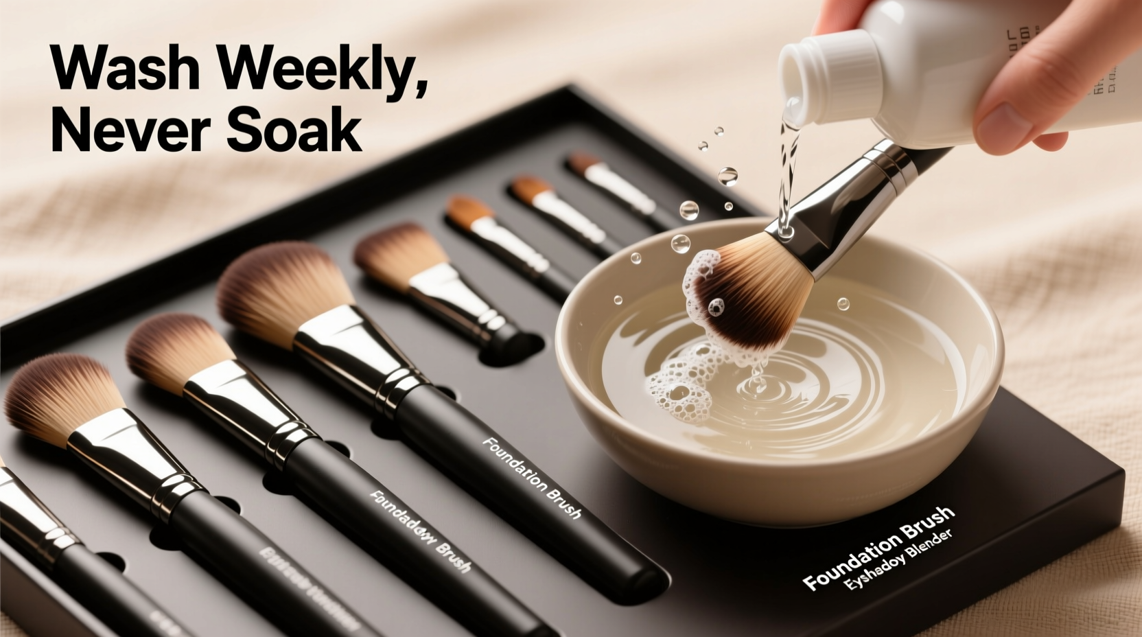 how to wash makeup brushes properly to prevent breakouts and extend lifespan