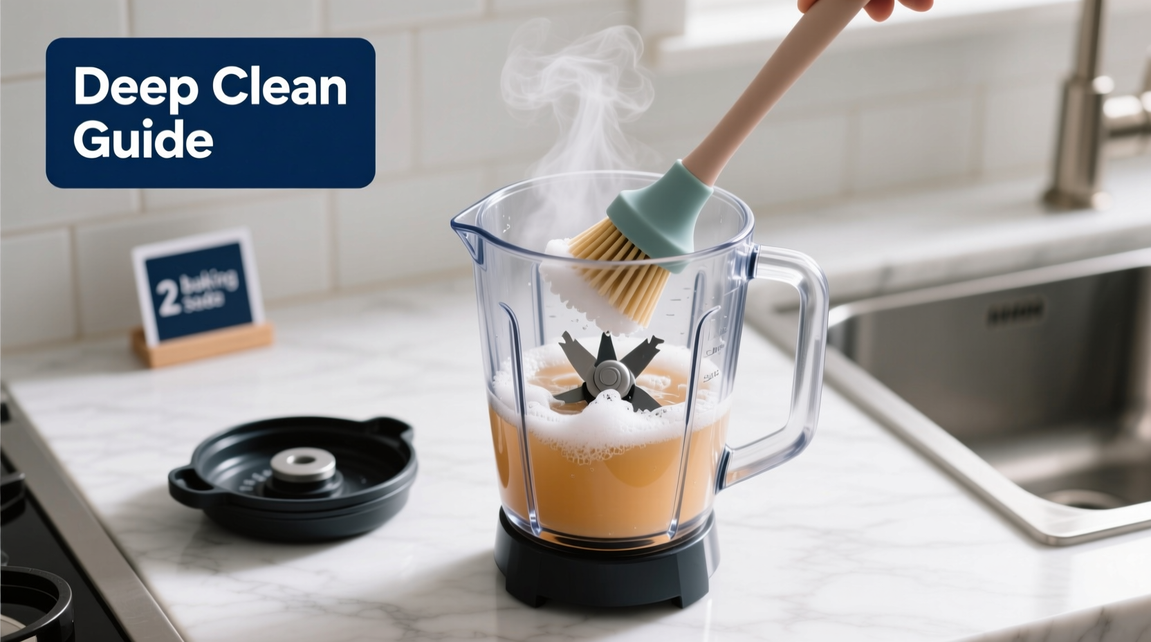 how to deep clean a blender without disassembling parts