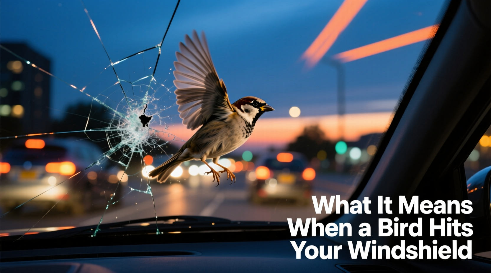 What It Means When a Bird Hits Your Windshield