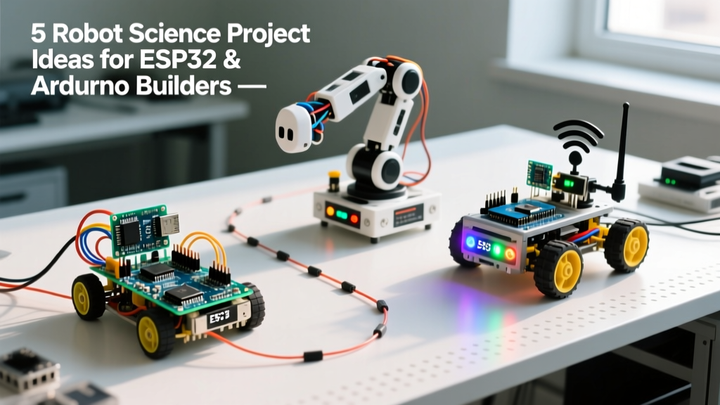 5 Robot Science Project Ideas for ESP32 & Arduino Builders