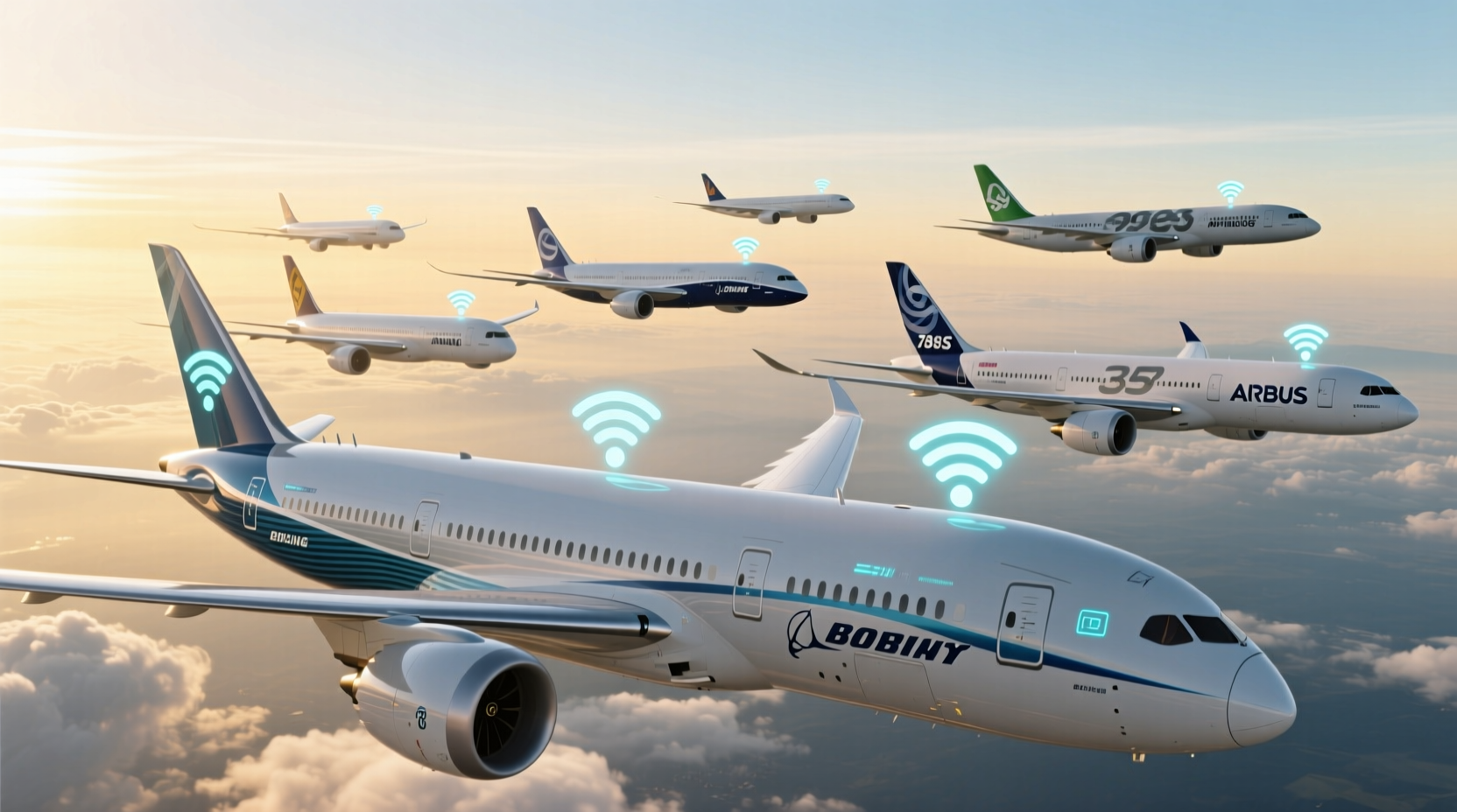 the airlines with the most in flight wi fi planes